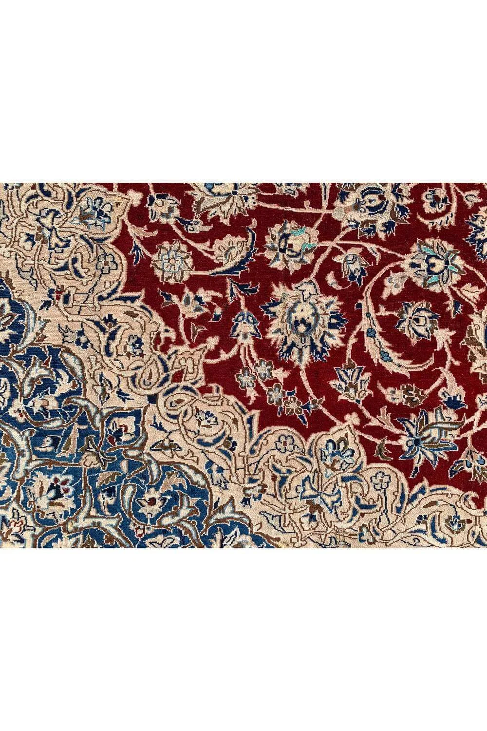 Amazing Hand Knotted Vintage Qashoun Wool Area Rug 12.2 x 7.11 Ft