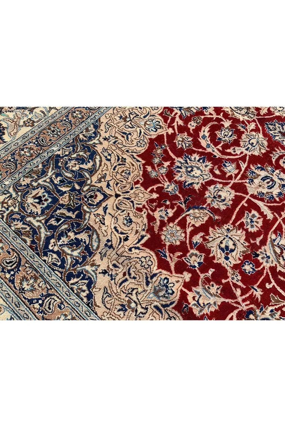 Amazing Hand Knotted Vintage Qashoun Wool Area Rug 12.2 x 7.11 Ft