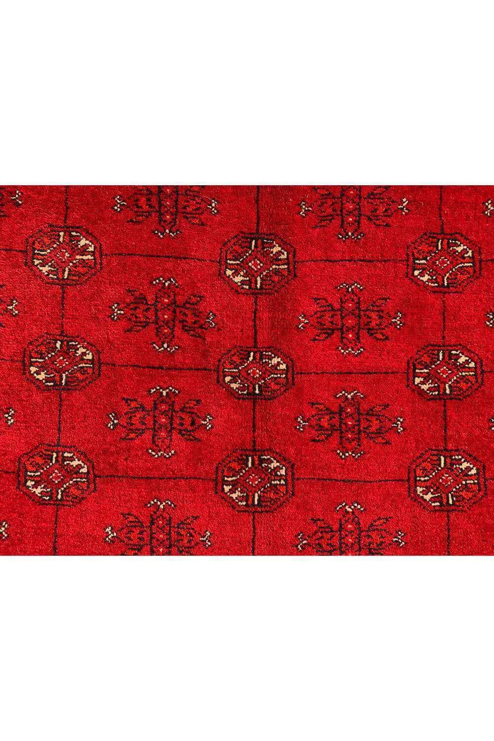 Amazing Hand Knotted Vintage Afghan Turkmen Moori Wool Area Rug 9.10 x 6.5 Ft