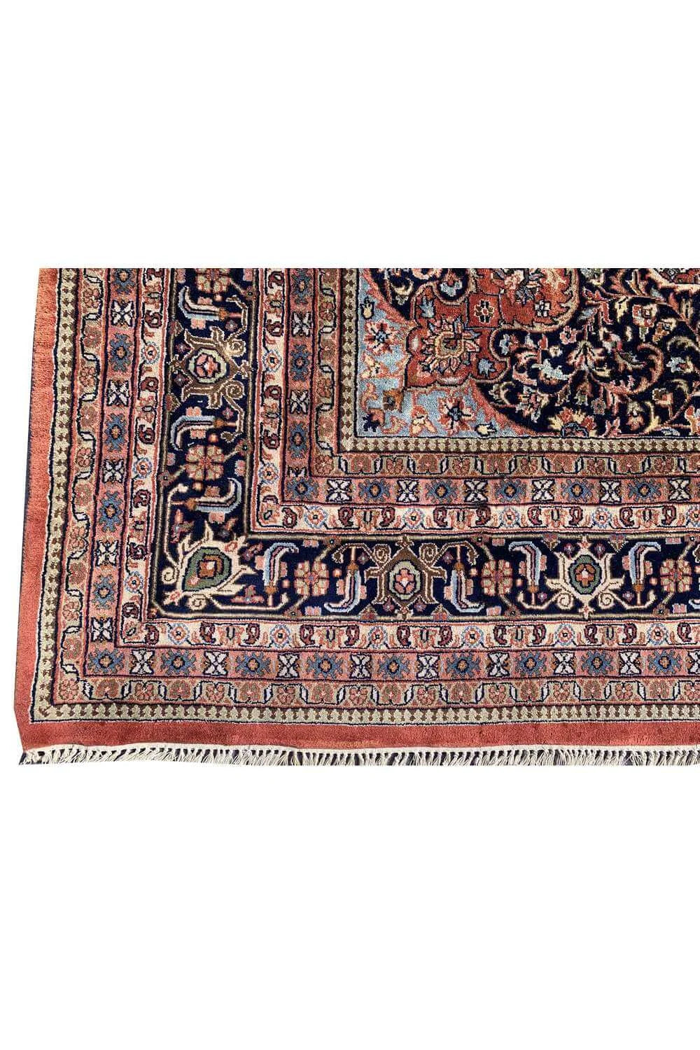 Amazing Hand Knotted Vintage Tabreez Wool Area Rug 11.5 x 8.1 Ft