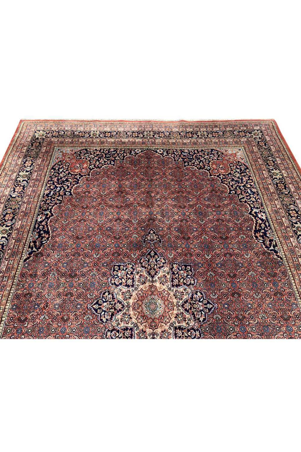 Amazing Hand Knotted Vintage Tabreez Wool Area Rug 11.5 x 8.1 Ft