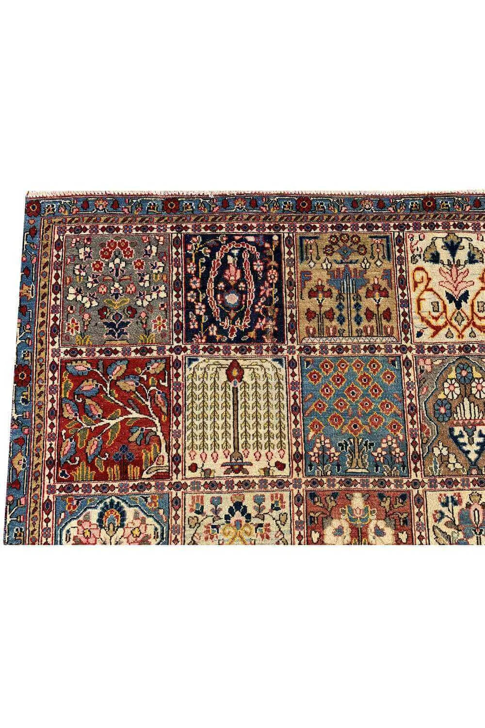 Amazing Hand Knotted Vintage Baghtiyaar Wool Area Rug 9.6 x 5.10 Ft