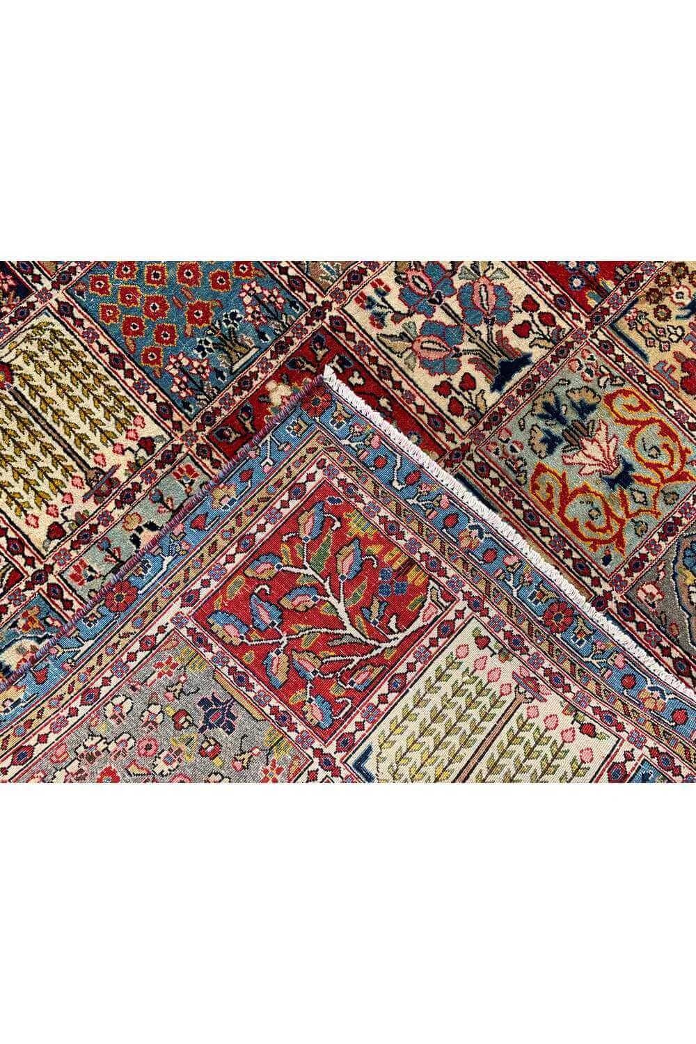 Amazing Hand Knotted Vintage Baghtiyaar Wool Area Rug 9.6 x 5.10 Ft