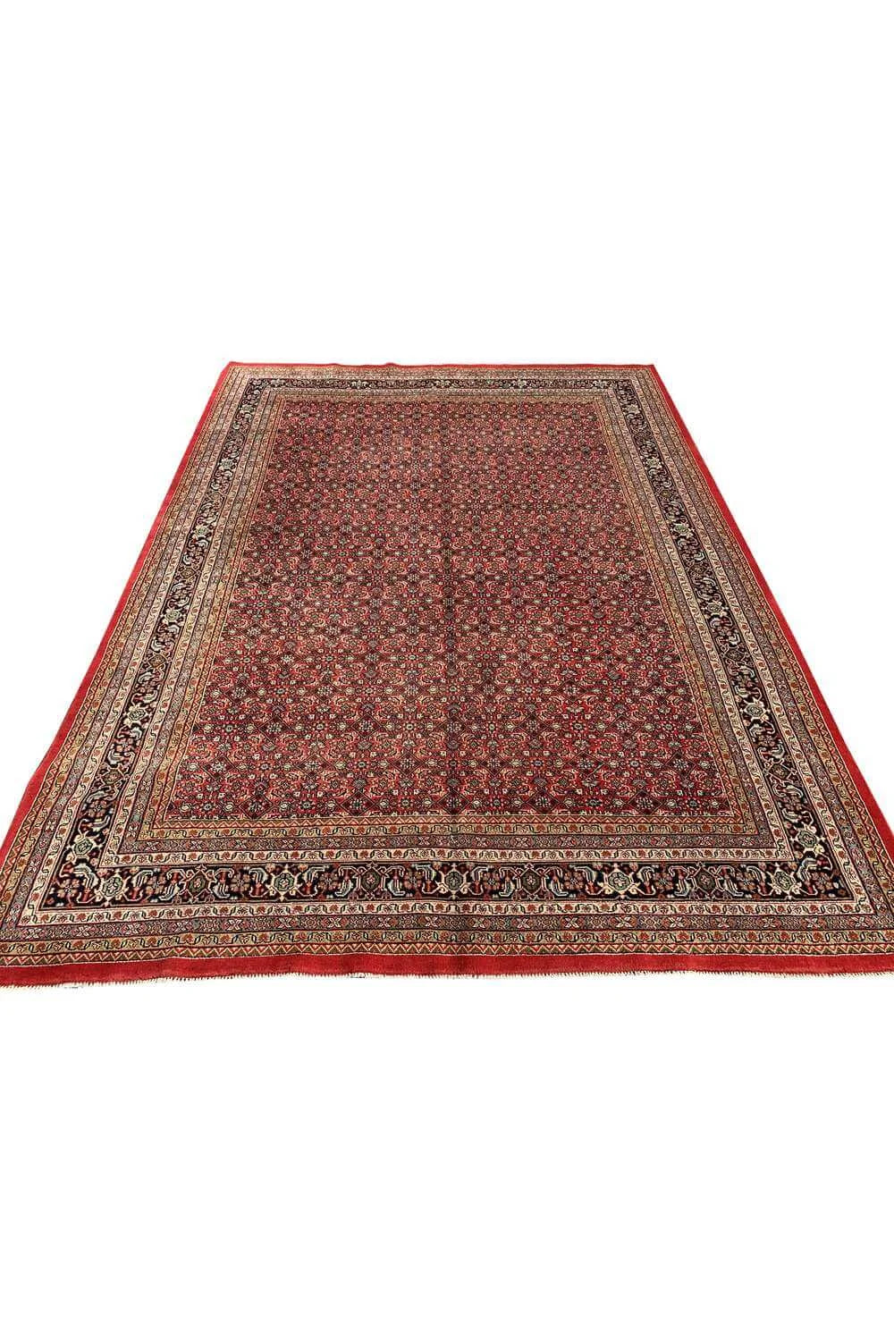 Amazing Hand Knotted Vintage Bijour Wool Area Rug 11.2 x 8.3 Ft