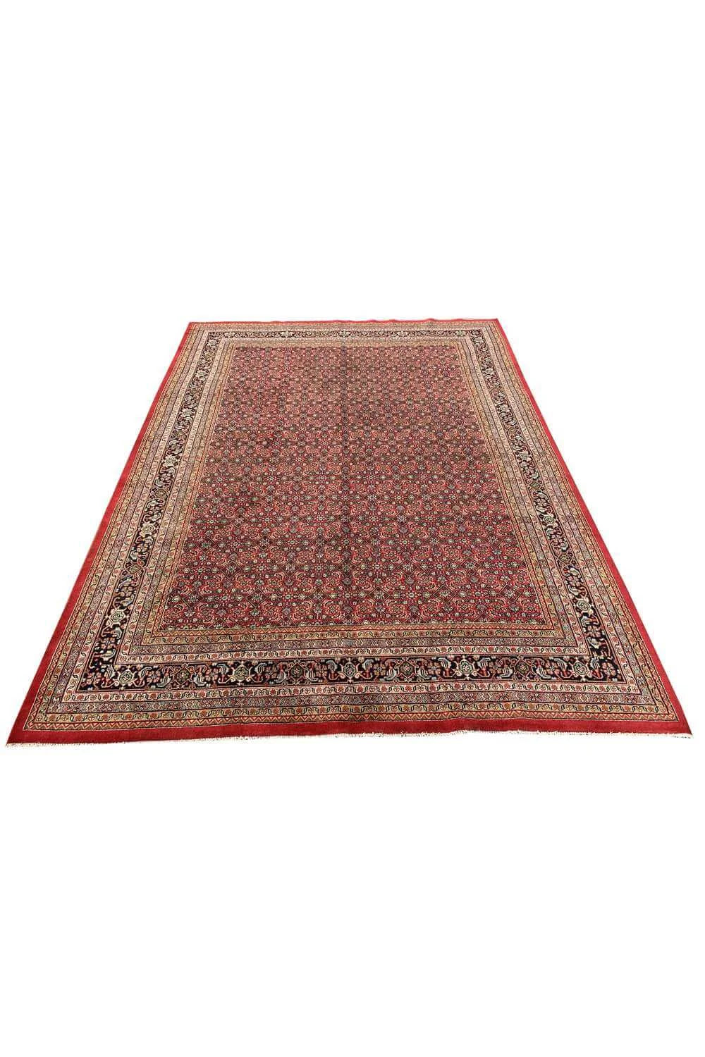 Amazing Hand Knotted Vintage Bijour Wool Area Rug 11.2 x 8.3 Ft