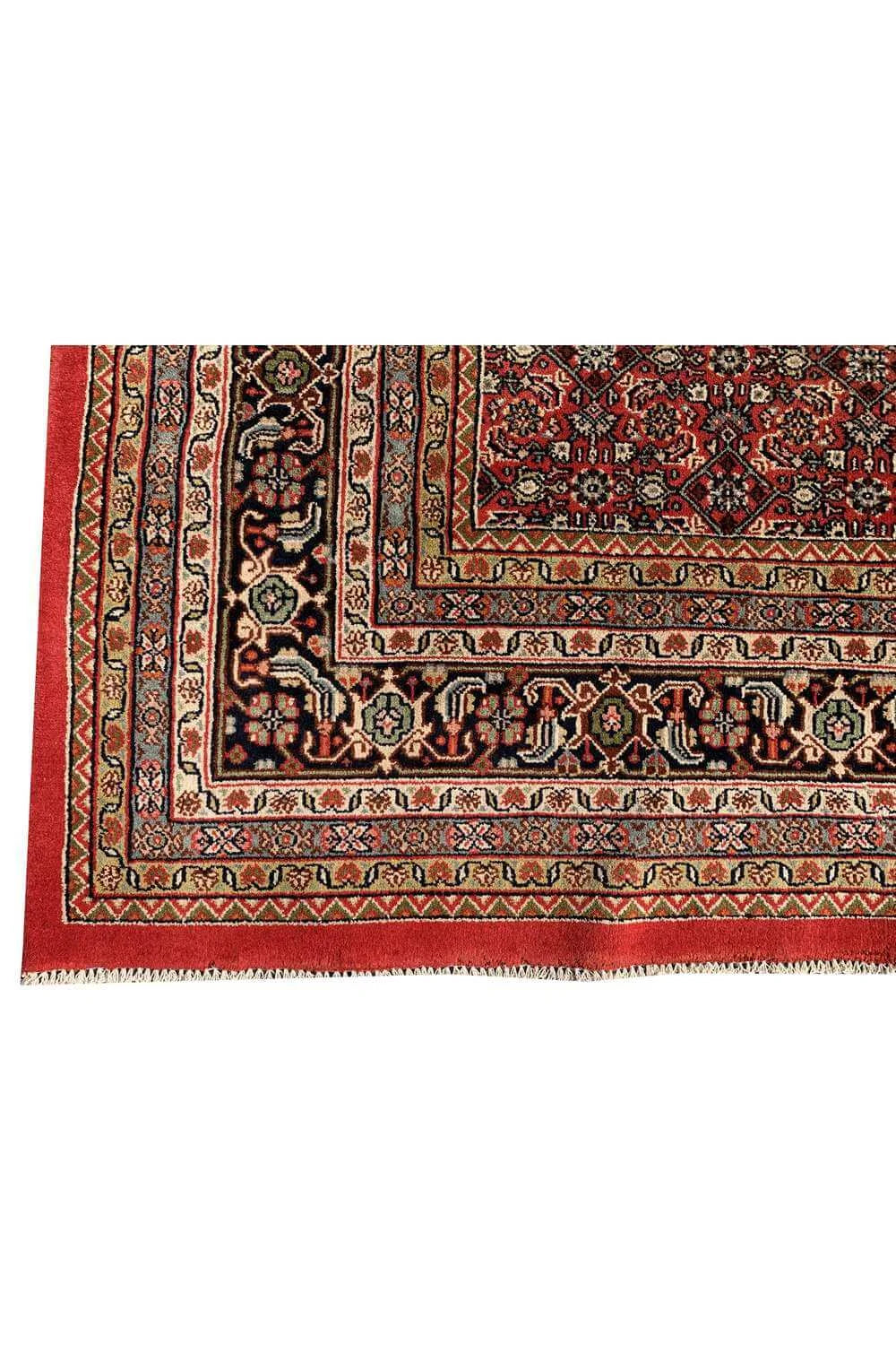 Amazing Hand Knotted Vintage Bijour Wool Area Rug 11.2 x 8.3 Ft