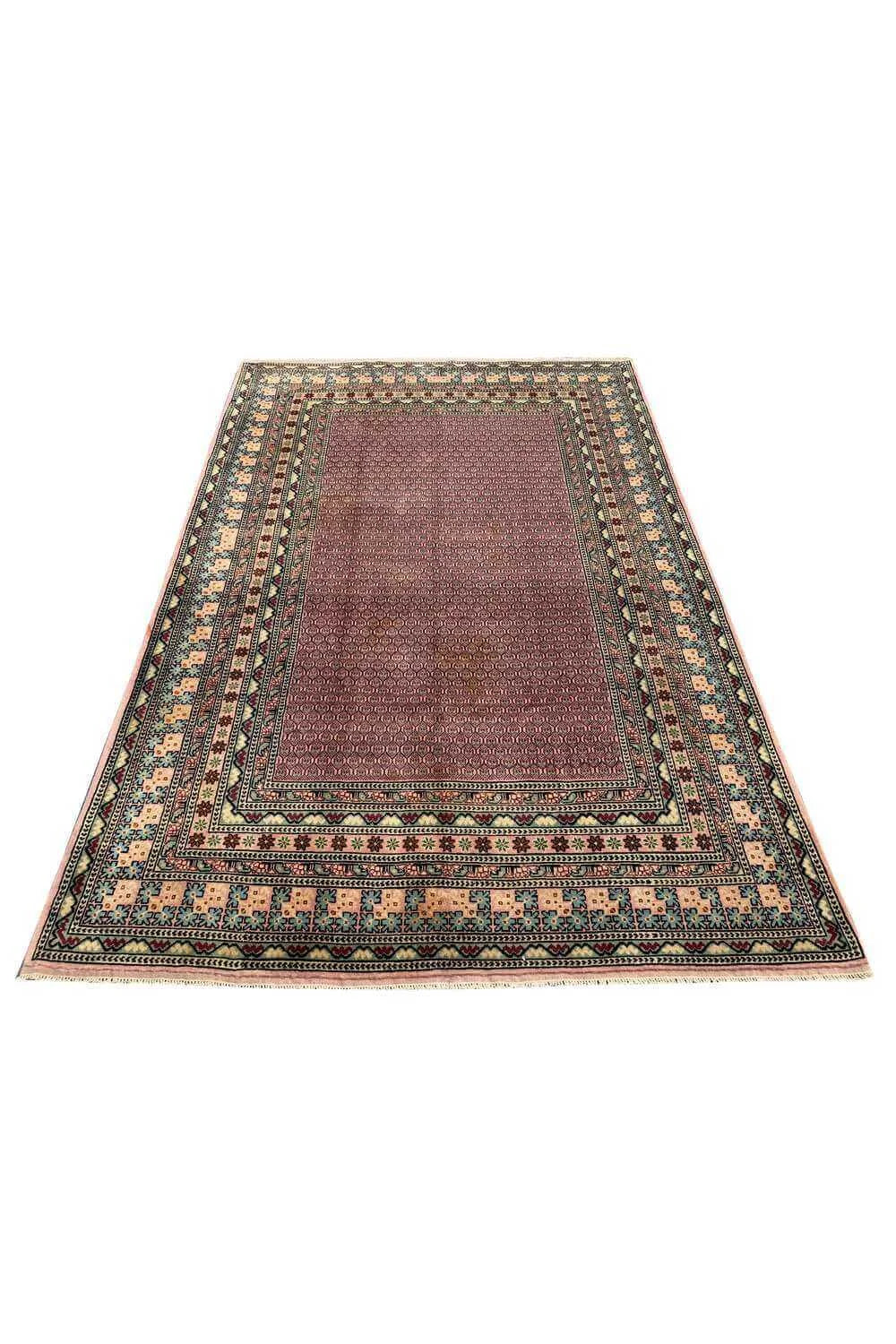 Amazing Hand Knotted Vintage Morocco Wool Area Rug 9.7 x 6.5 Ft