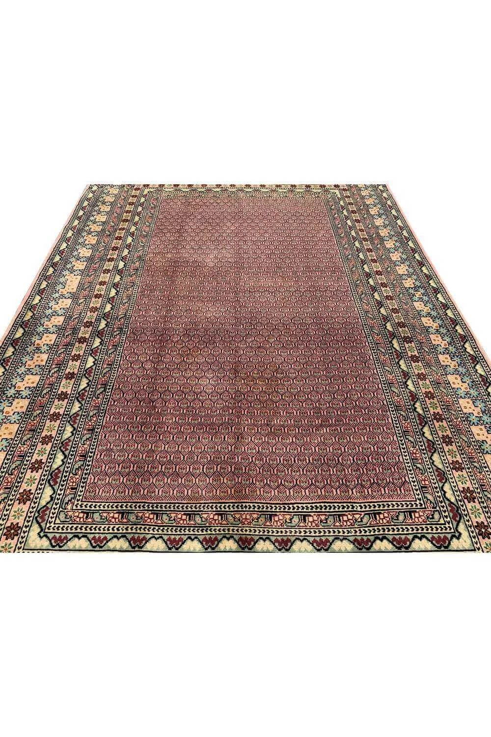 Amazing Hand Knotted Vintage Morocco Wool Area Rug 9.7 x 6.5 Ft
