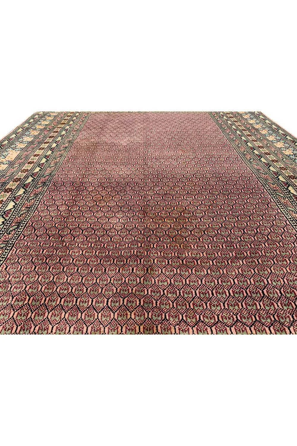 Amazing Hand Knotted Vintage Morocco Wool Area Rug 9.7 x 6.5 Ft