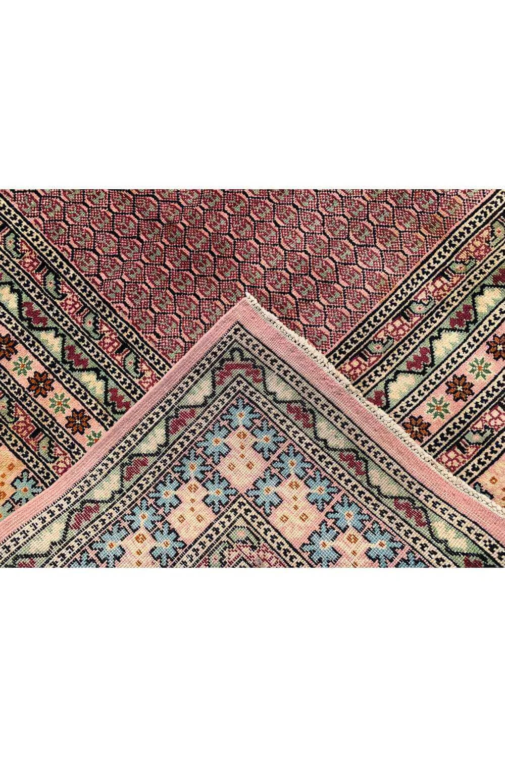 Amazing Hand Knotted Vintage Morocco Wool Area Rug 9.7 x 6.5 Ft