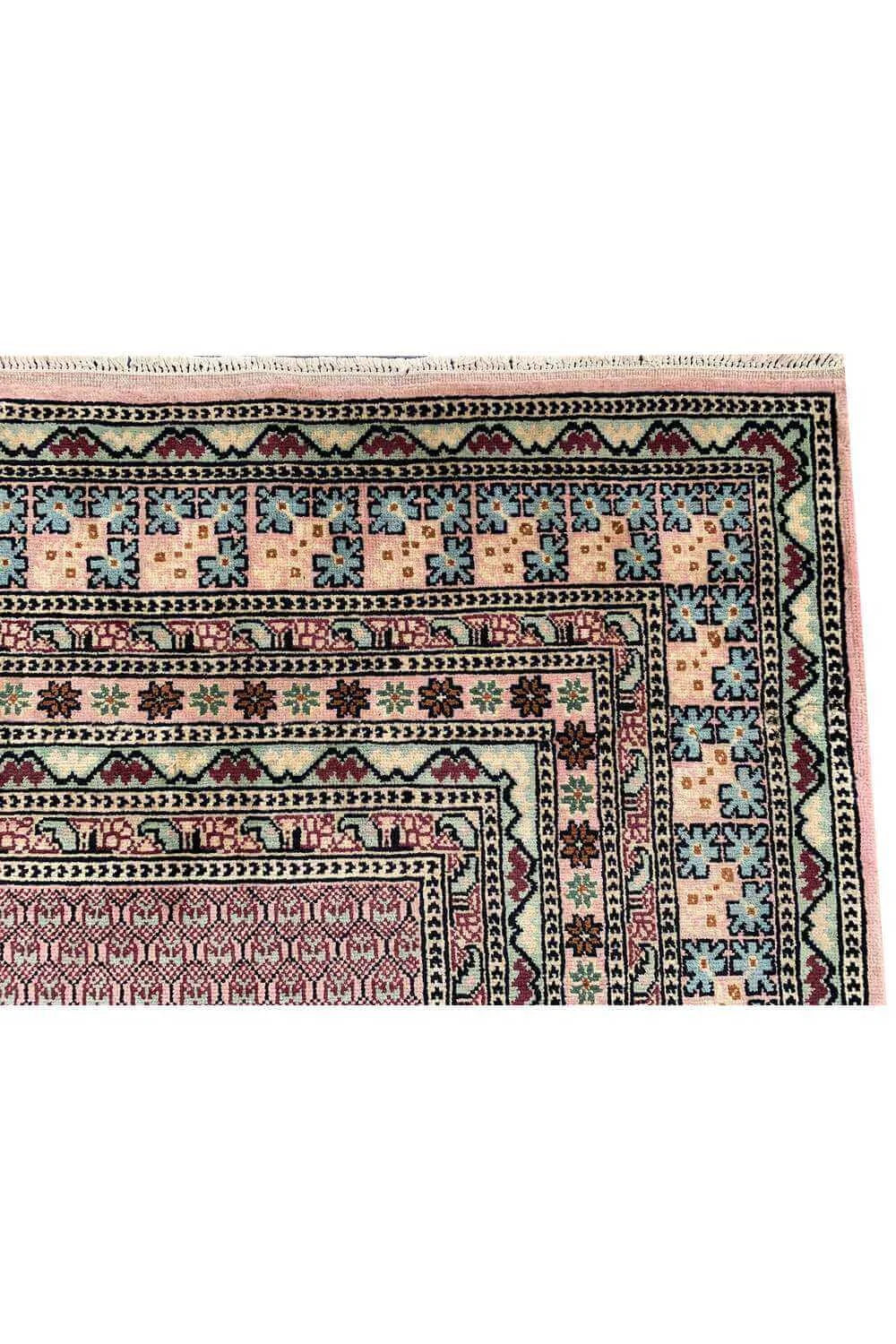 Amazing Hand Knotted Vintage Morocco Wool Area Rug 9.7 x 6.5 Ft