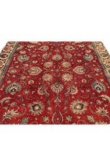Amazing Hand Knotted Vintage Tabreez Wool Area Rug 11.10 x 8.11 Ft