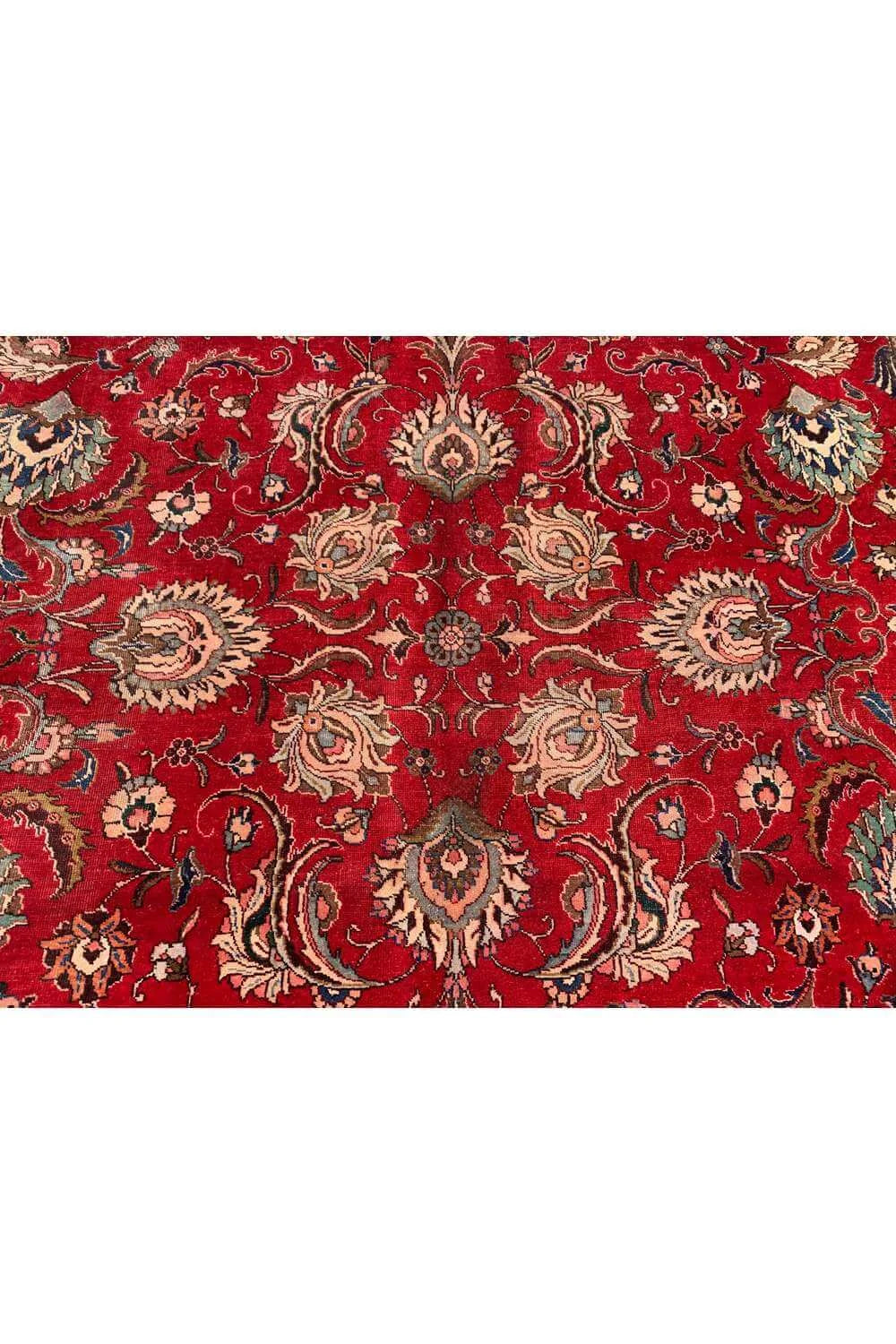 Amazing Hand Knotted Vintage Tabreez Wool Area Rug 11.10 x 8.11 Ft