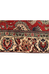 Amazing Hand Knotted Vintage Tabreez Wool Area Rug 11.10 x 8.11 Ft
