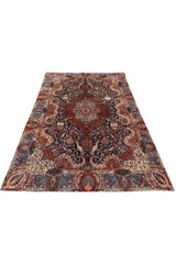 Amazing Hand Knotted Vintage Qashmour Hunting Pictorial Wool Area Rug 12.2 x 8.5 Ft
