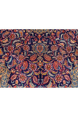 Amazing Hand Knotted Vintage Qashoun Wool Area Rug 12.6 x 9.5 Ft