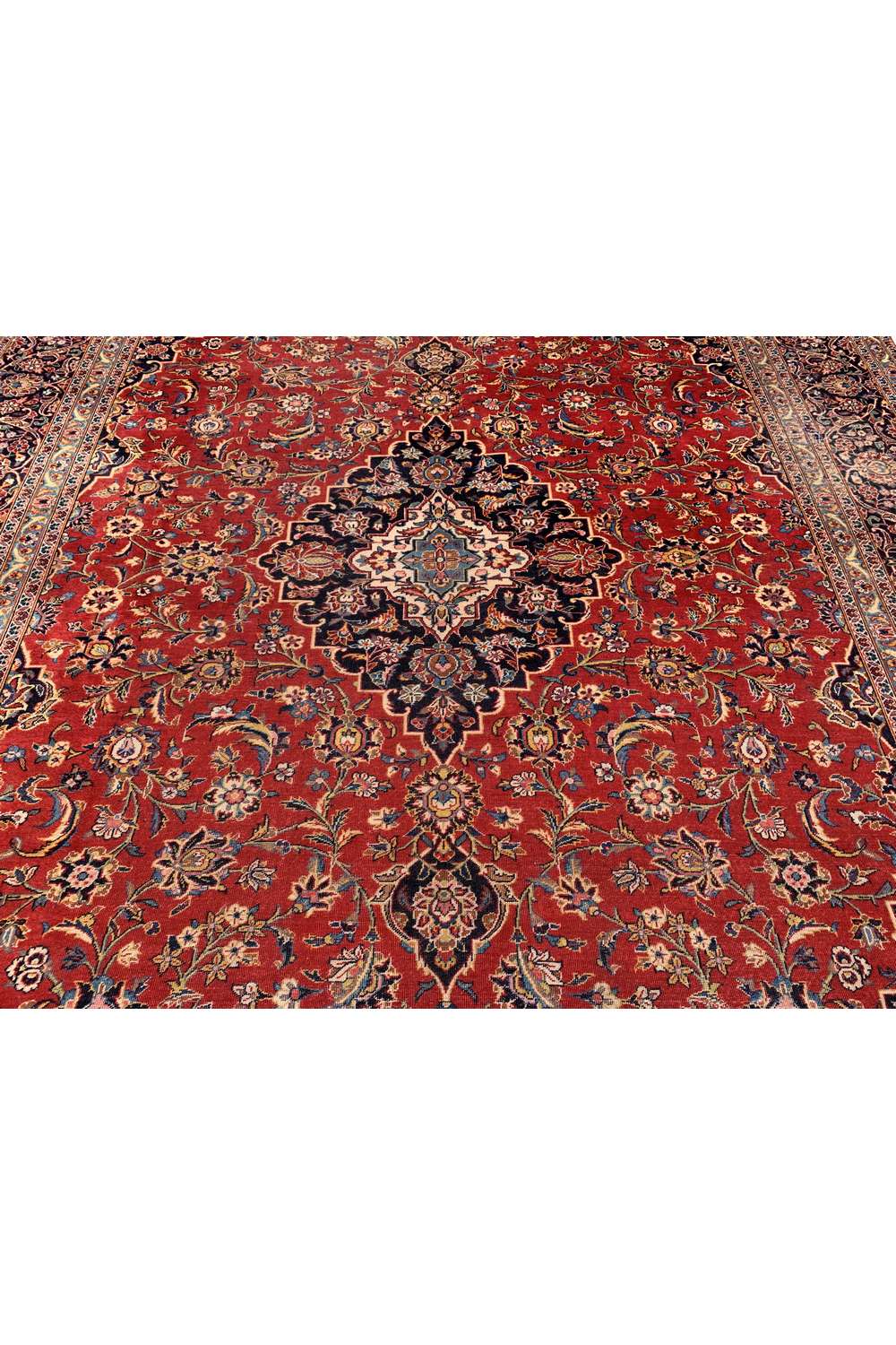 Amazing Hand Knotted Vintage Qashoun Wool Area Rug 13.0 x 9.10 Ft