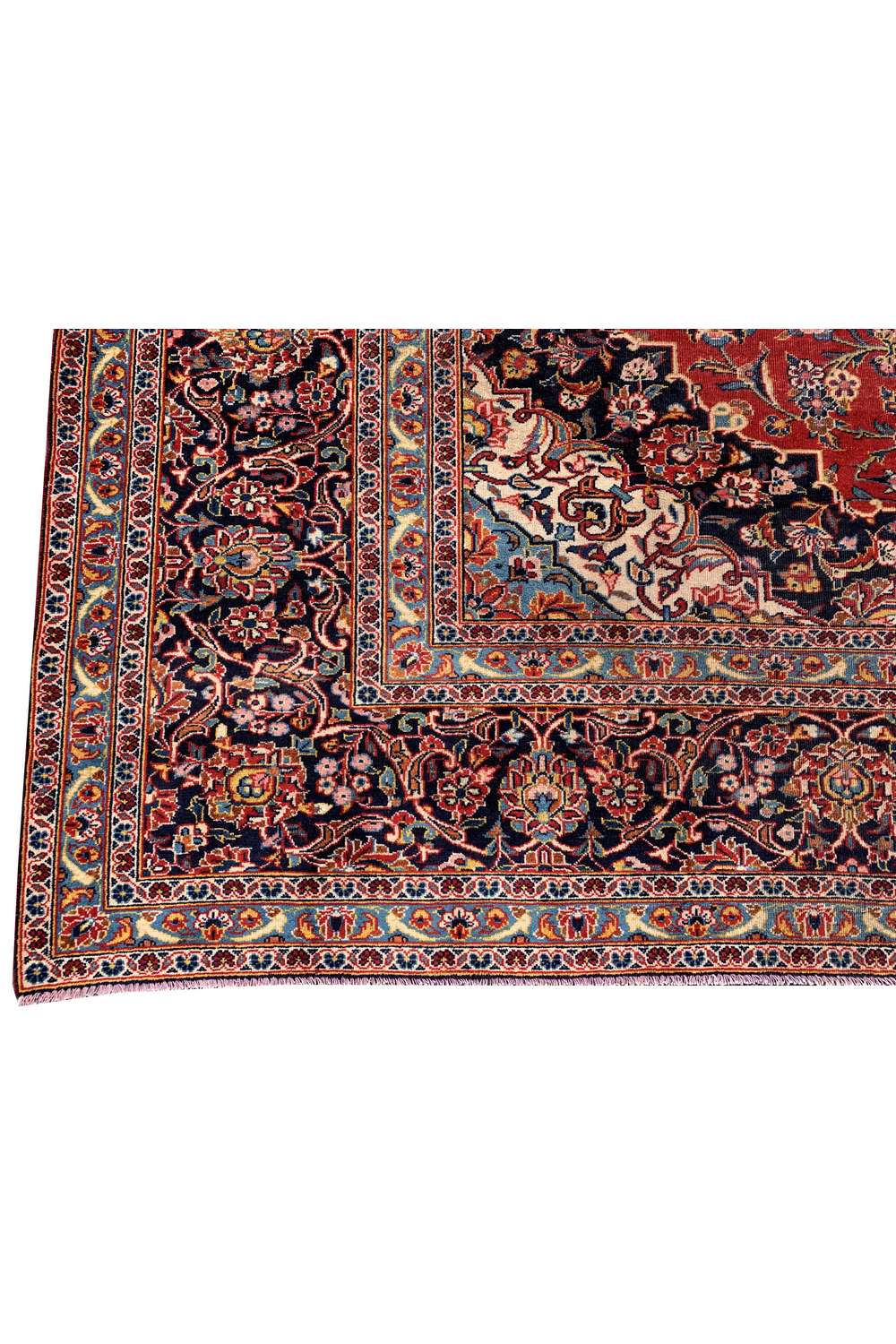 Amazing Hand Knotted Vintage Qashoun Wool Area Rug 13.0 x 9.10 Ft