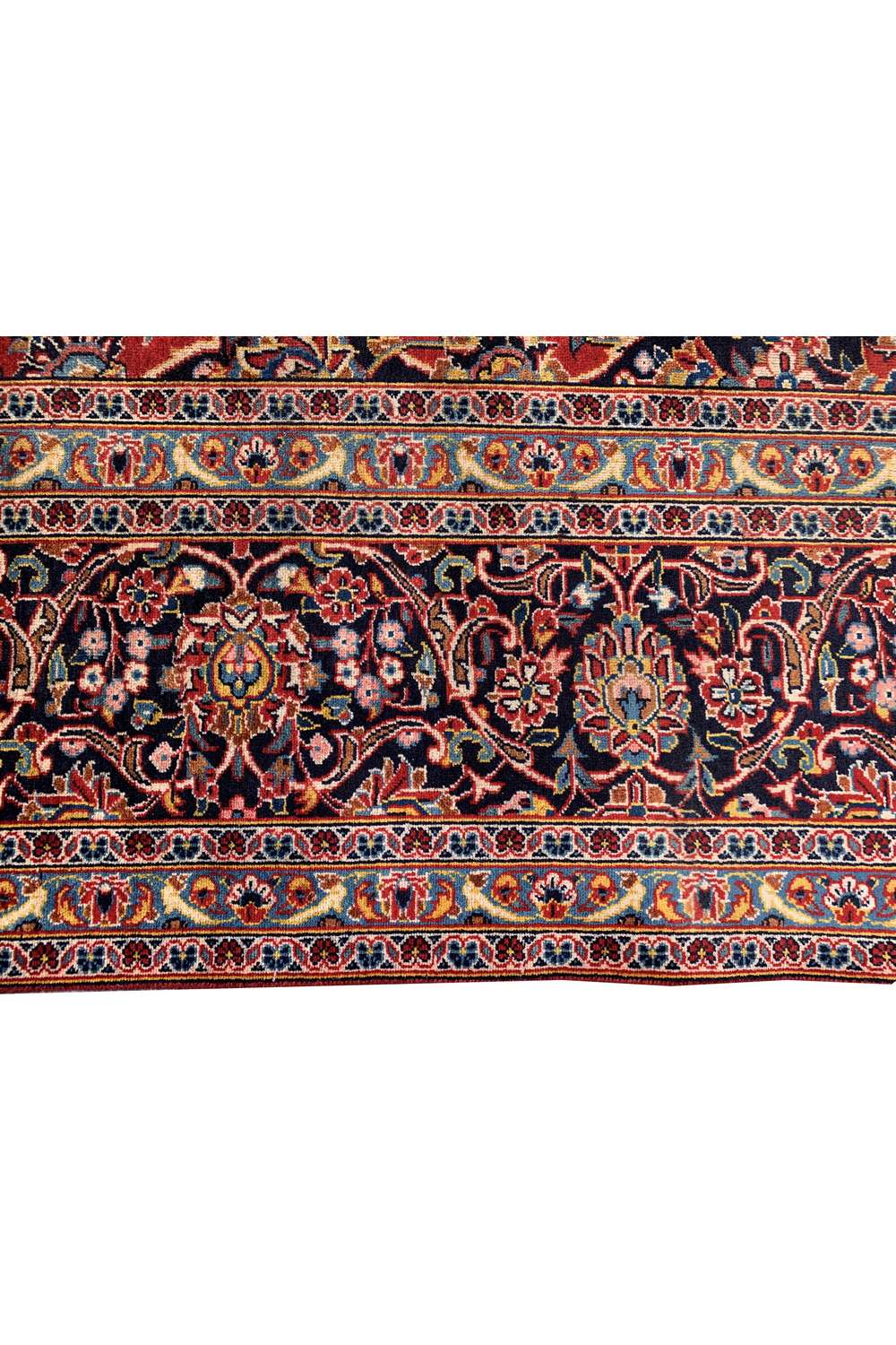 Amazing Hand Knotted Vintage Qashoun Wool Area Rug 13.0 x 9.10 Ft