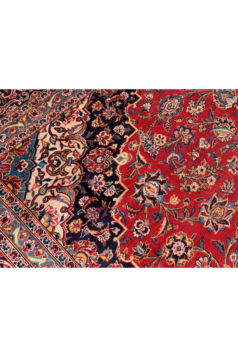 Amazing Hand Knotted Vintage Qashoun Wool Area Rug 13.0 x 9.10 Ft