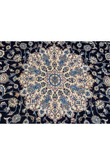 Amazing Hand Knotted Vintage Naeen Wool Area Rug 12.6 x 9.7 Ft