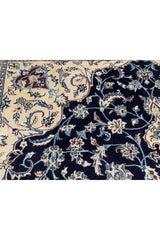 Amazing Hand Knotted Vintage Naeen Wool Area Rug 12.6 x 9.7 Ft