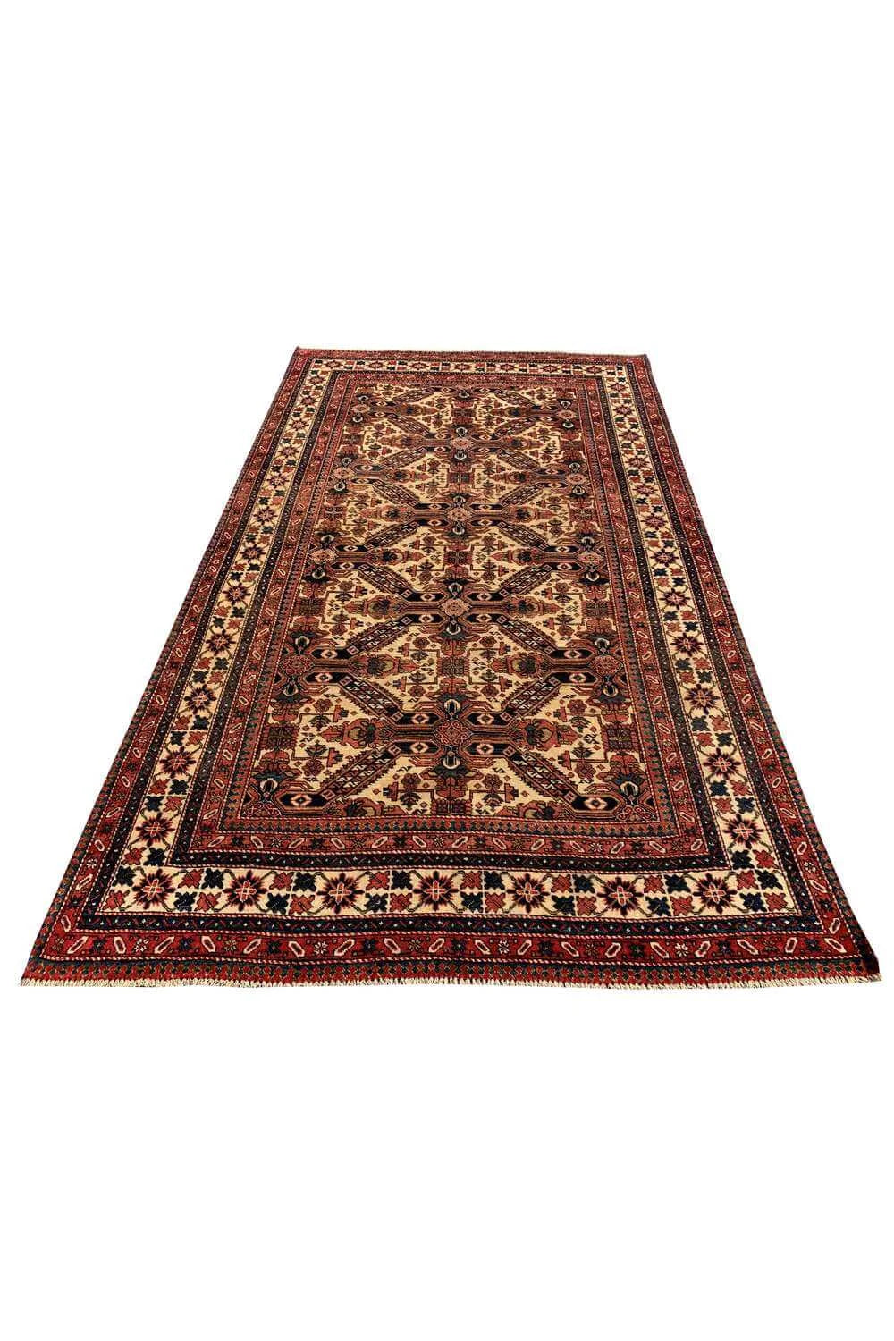 Amazing Hand Knotted Vintage Traditional Kazak Wool Area Rug 8.7 x 5.1 Ft