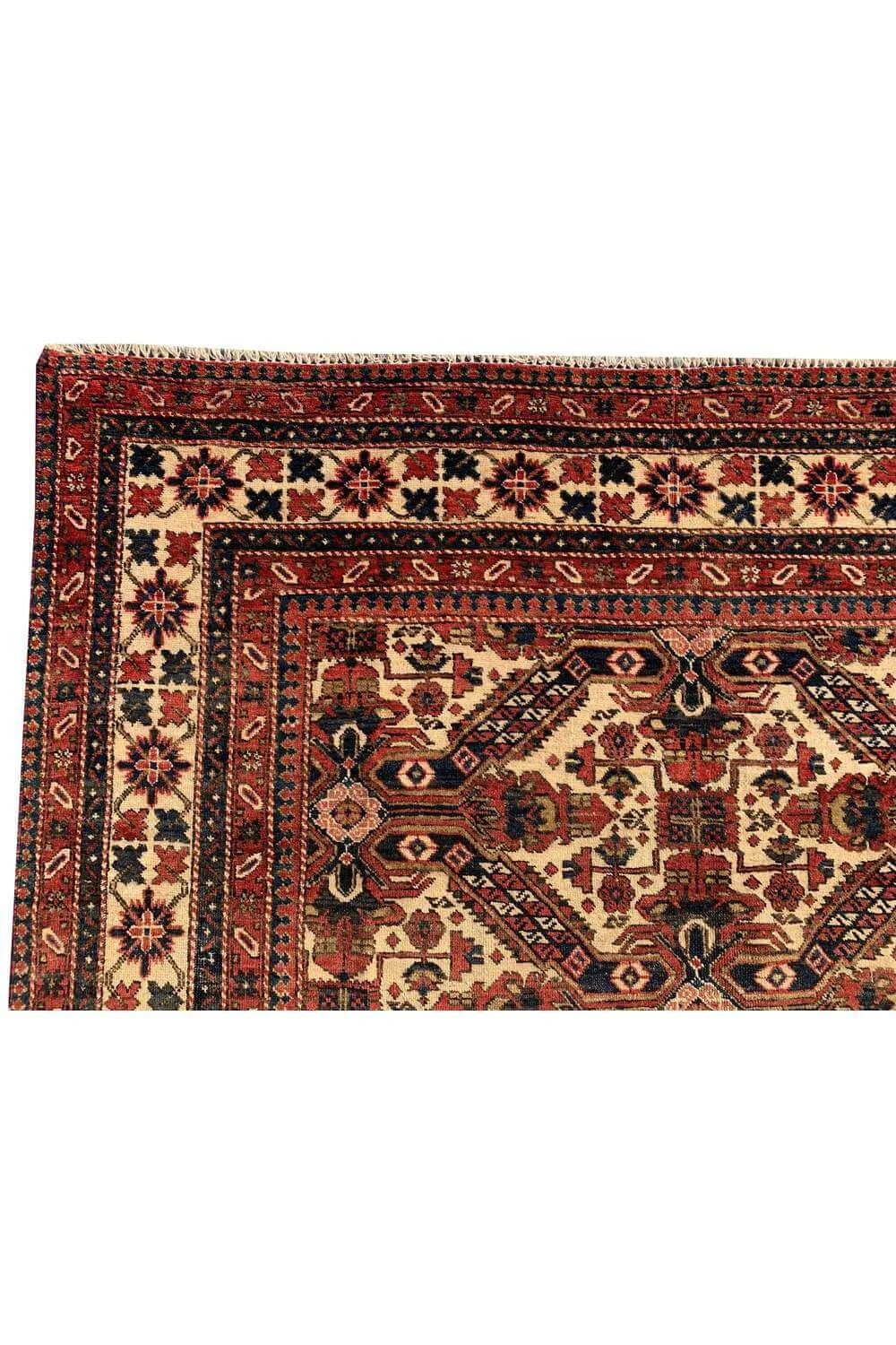 Amazing Hand Knotted Vintage Traditional Kazak Wool Area Rug 8.7 x 5.1 Ft