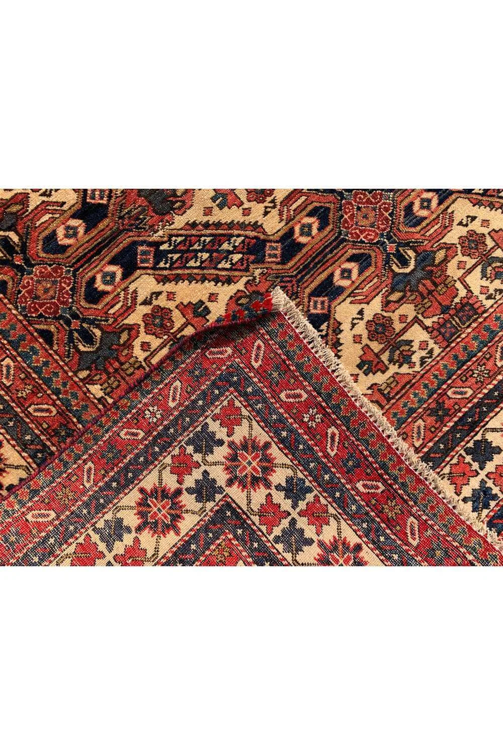 Amazing Hand Knotted Vintage Traditional Kazak Wool Area Rug 8.7 x 5.1 Ft