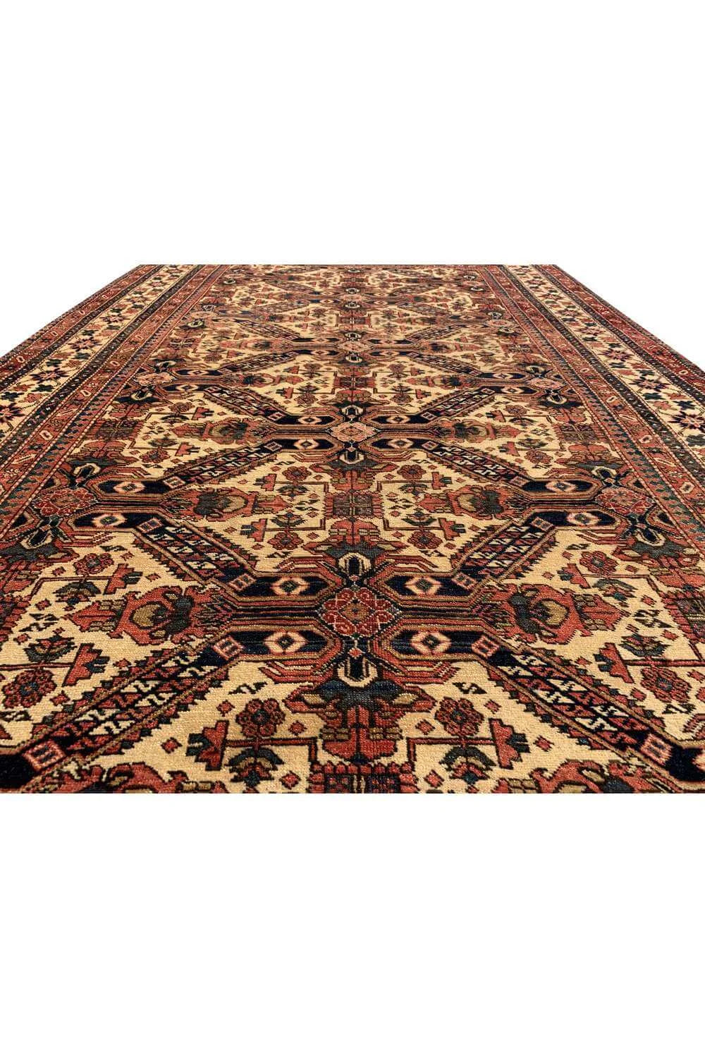 Amazing Hand Knotted Vintage Traditional Kazak Wool Area Rug 8.7 x 5.1 Ft
