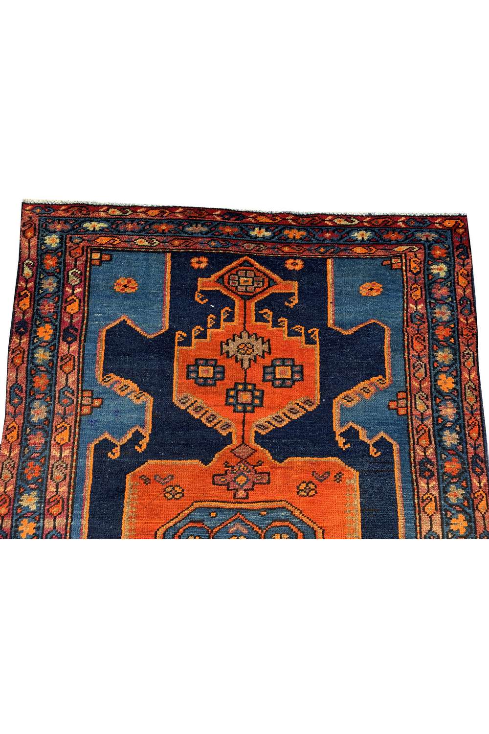 Amazing Hand Knotted Antique Wiss Baghtiyaar Wool Area Rug 6.3 x 3.10 Ft