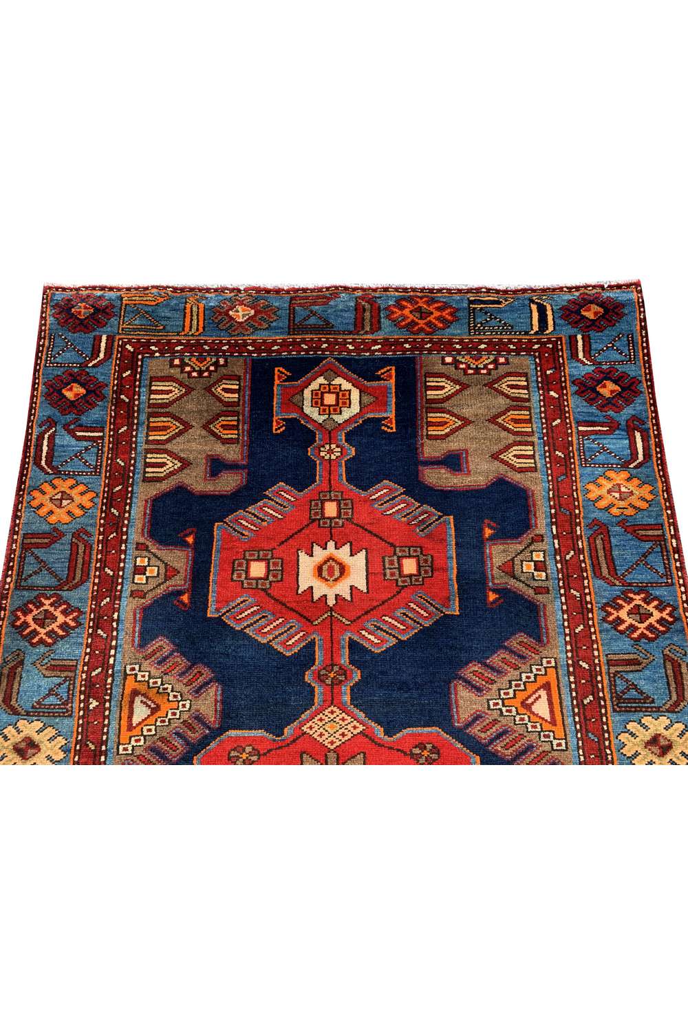 Amazing Hand Knotted Vintage Hamidoun Wool Area Rug 6.8 x 3.10 Ft