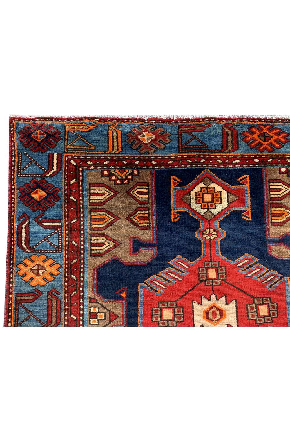 Amazing Hand Knotted Vintage Hamidoun Wool Area Rug 6.8 x 3.10 Ft