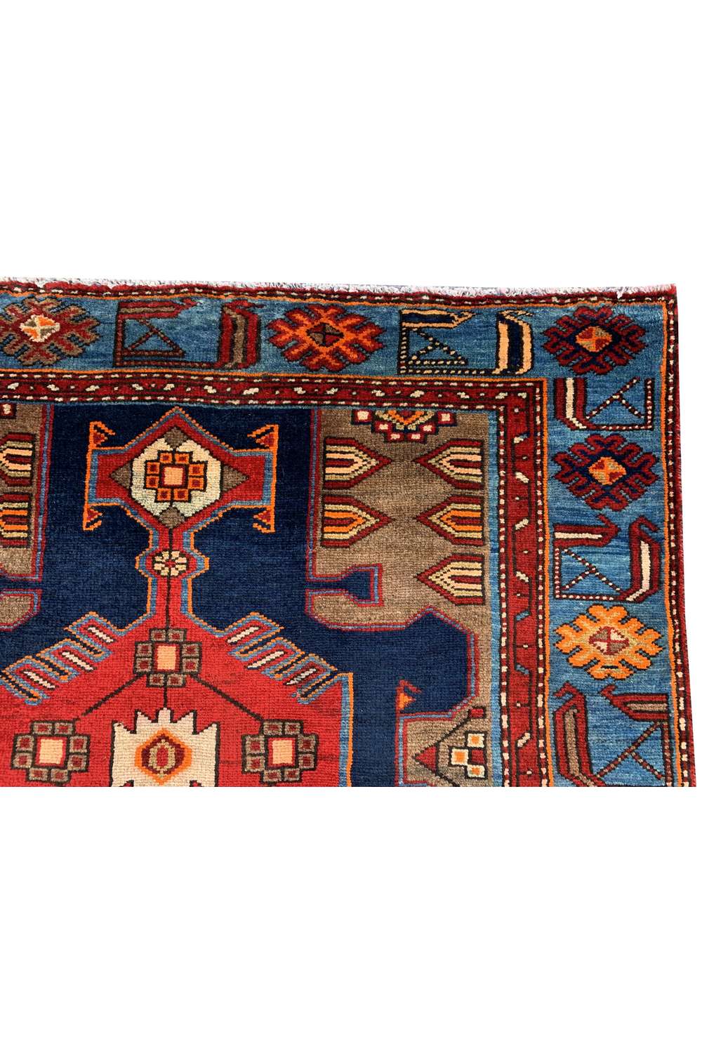 Amazing Hand Knotted Vintage Hamidoun Wool Area Rug 6.8 x 3.10 Ft