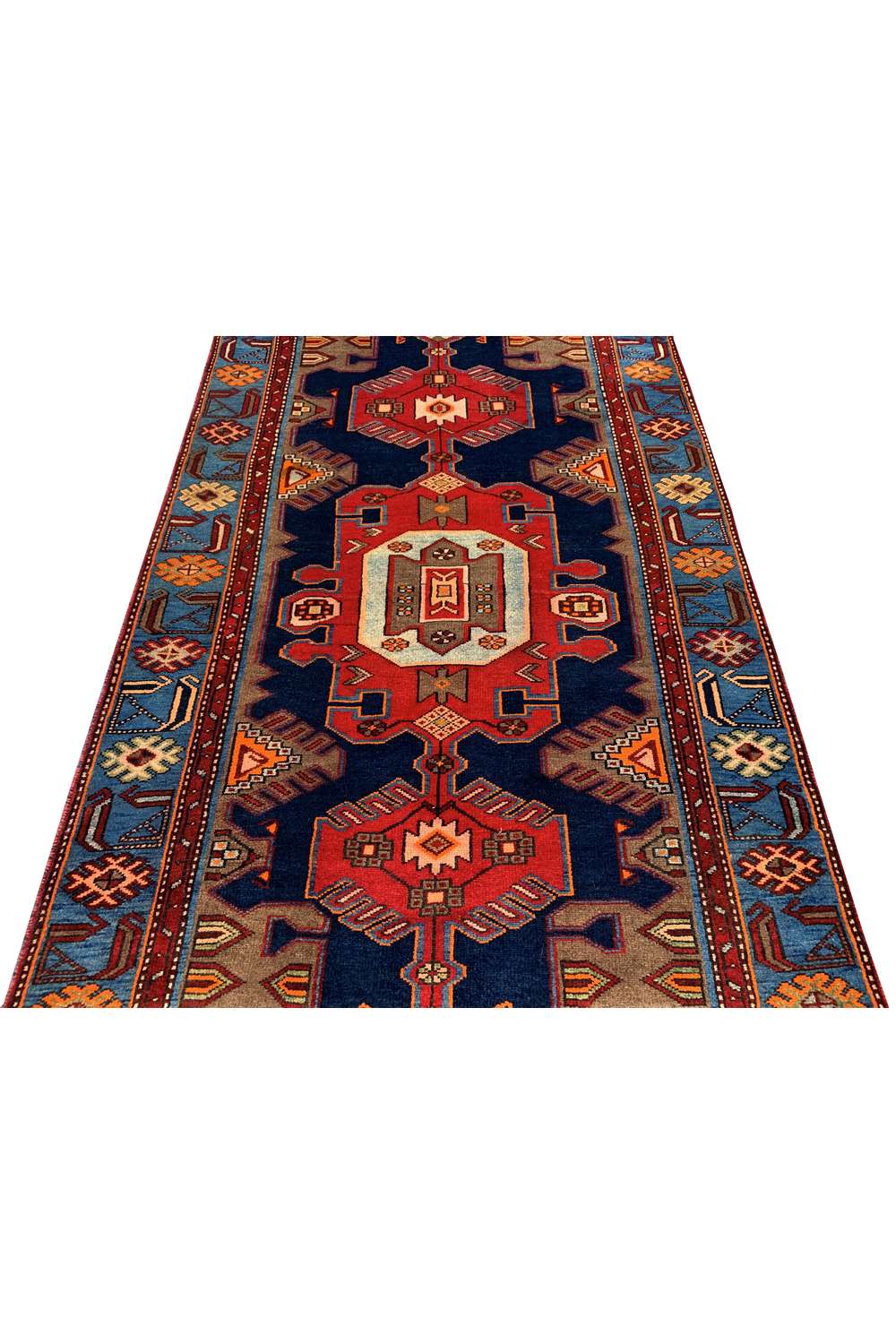 Amazing Hand Knotted Vintage Hamidoun Wool Area Rug 6.8 x 3.10 Ft