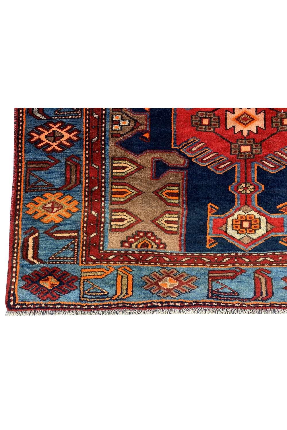 Amazing Hand Knotted Vintage Hamidoun Wool Area Rug 6.8 x 3.10 Ft