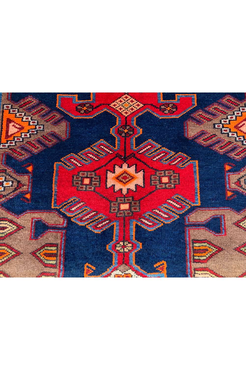 Amazing Hand Knotted Vintage Hamidoun Wool Area Rug 6.8 x 3.10 Ft