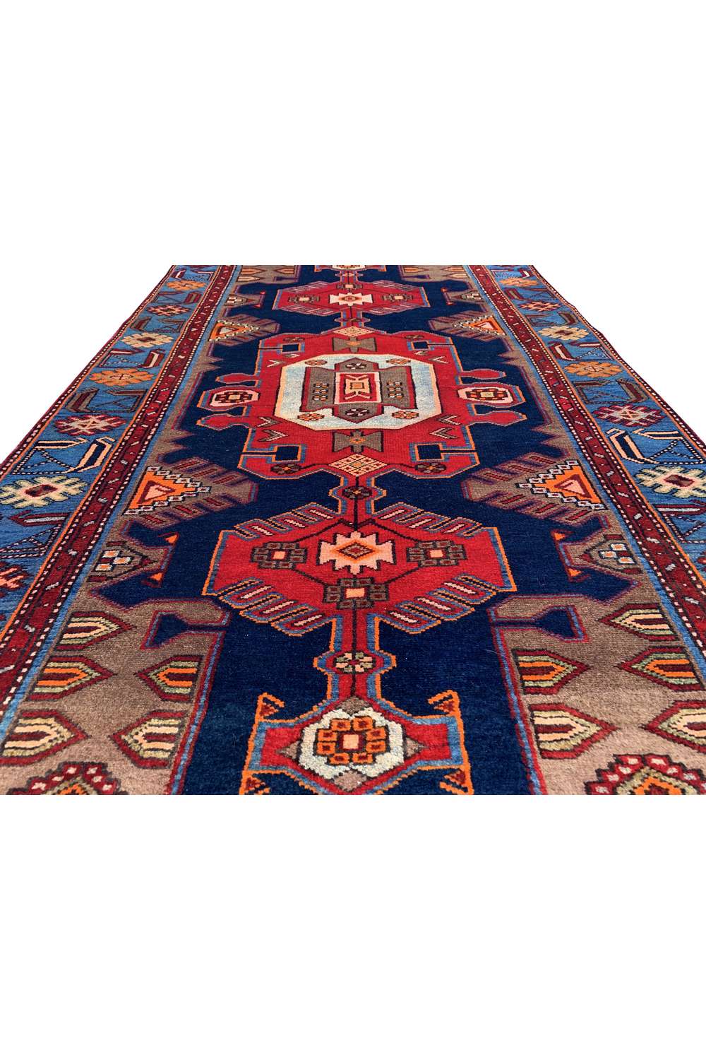 Amazing Hand Knotted Vintage Hamidoun Wool Area Rug 6.8 x 3.10 Ft