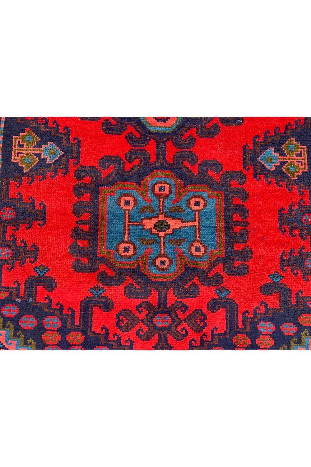 Amazing Hand Knotted Vintage Wiss Baghtiyaar Wool Area Rug 6.7 x 3.3 Ft