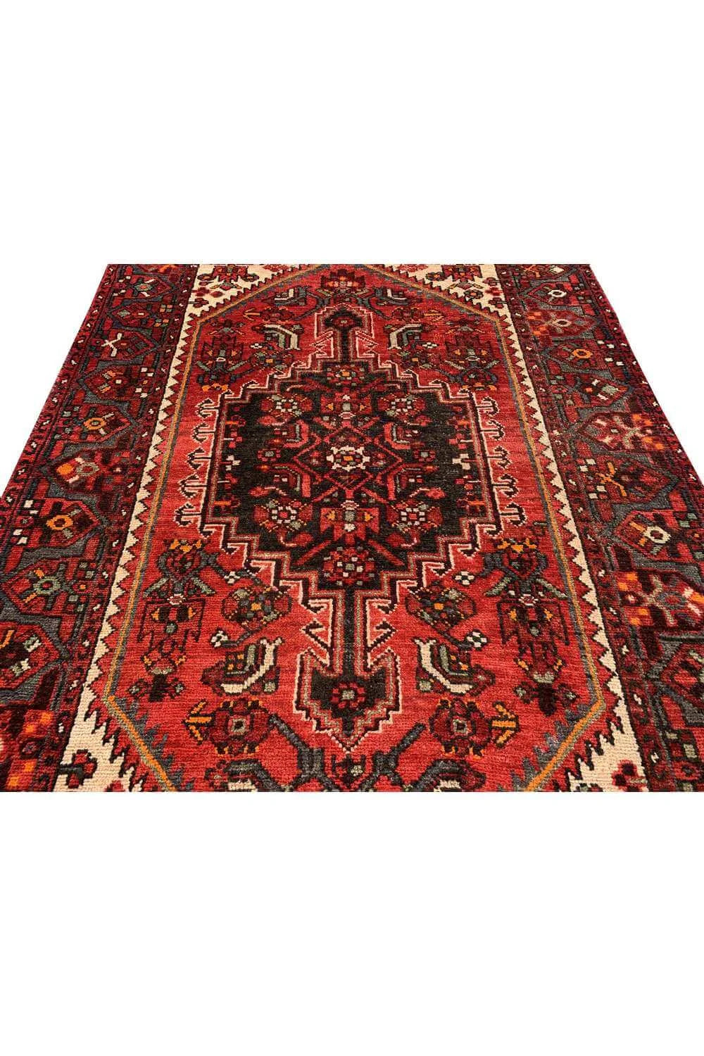 Amazing Hand Knotted Vintage Hamidoun Wool Area Rug 6.6 x 4.2 Ft