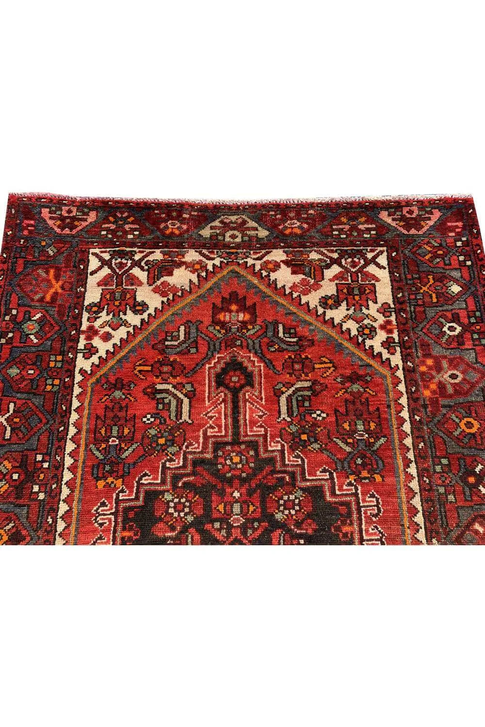 Amazing Hand Knotted Vintage Hamidoun Wool Area Rug 6.6 x 4.2 Ft
