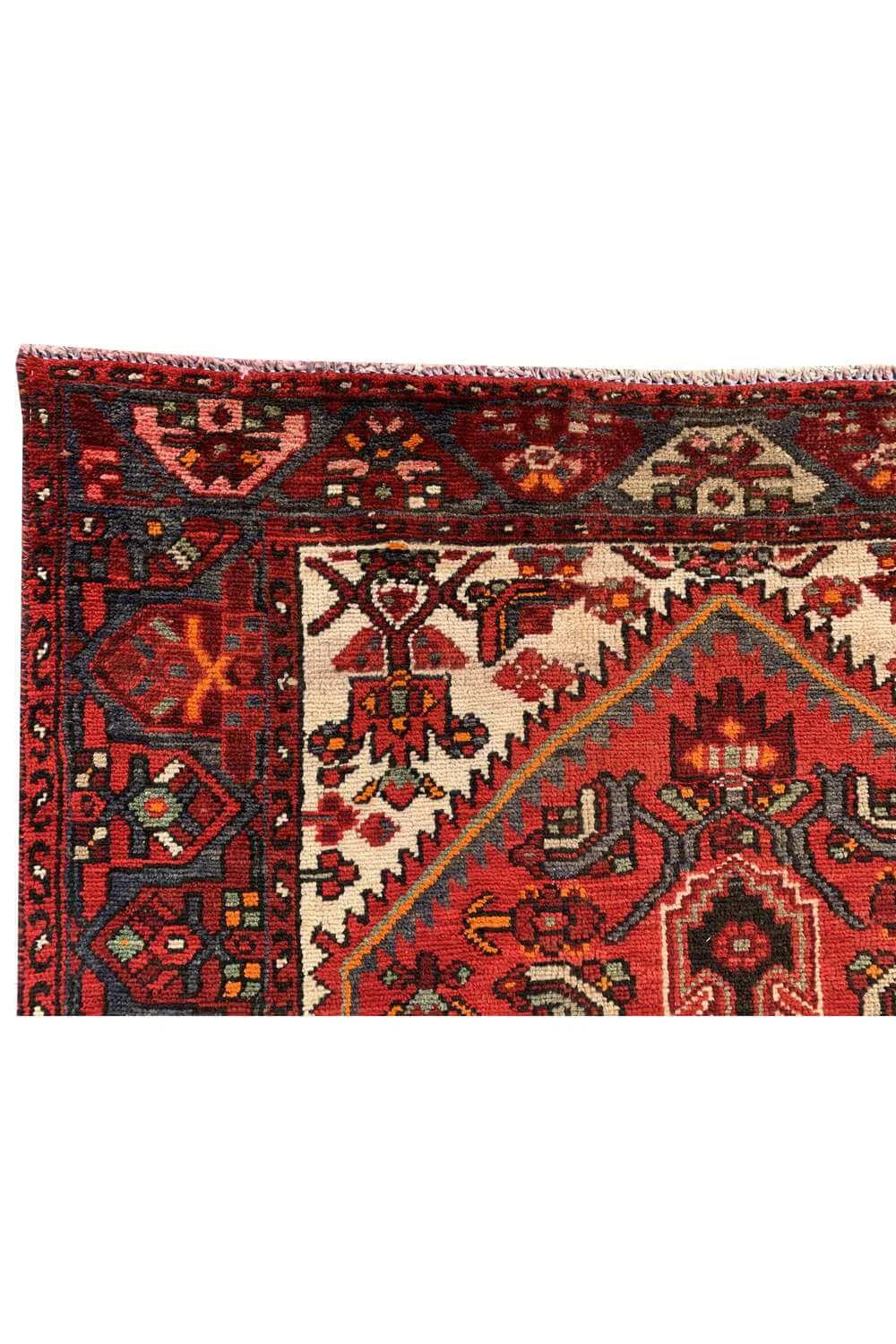 Amazing Hand Knotted Vintage Hamidoun Wool Area Rug 6.6 x 4.2 Ft