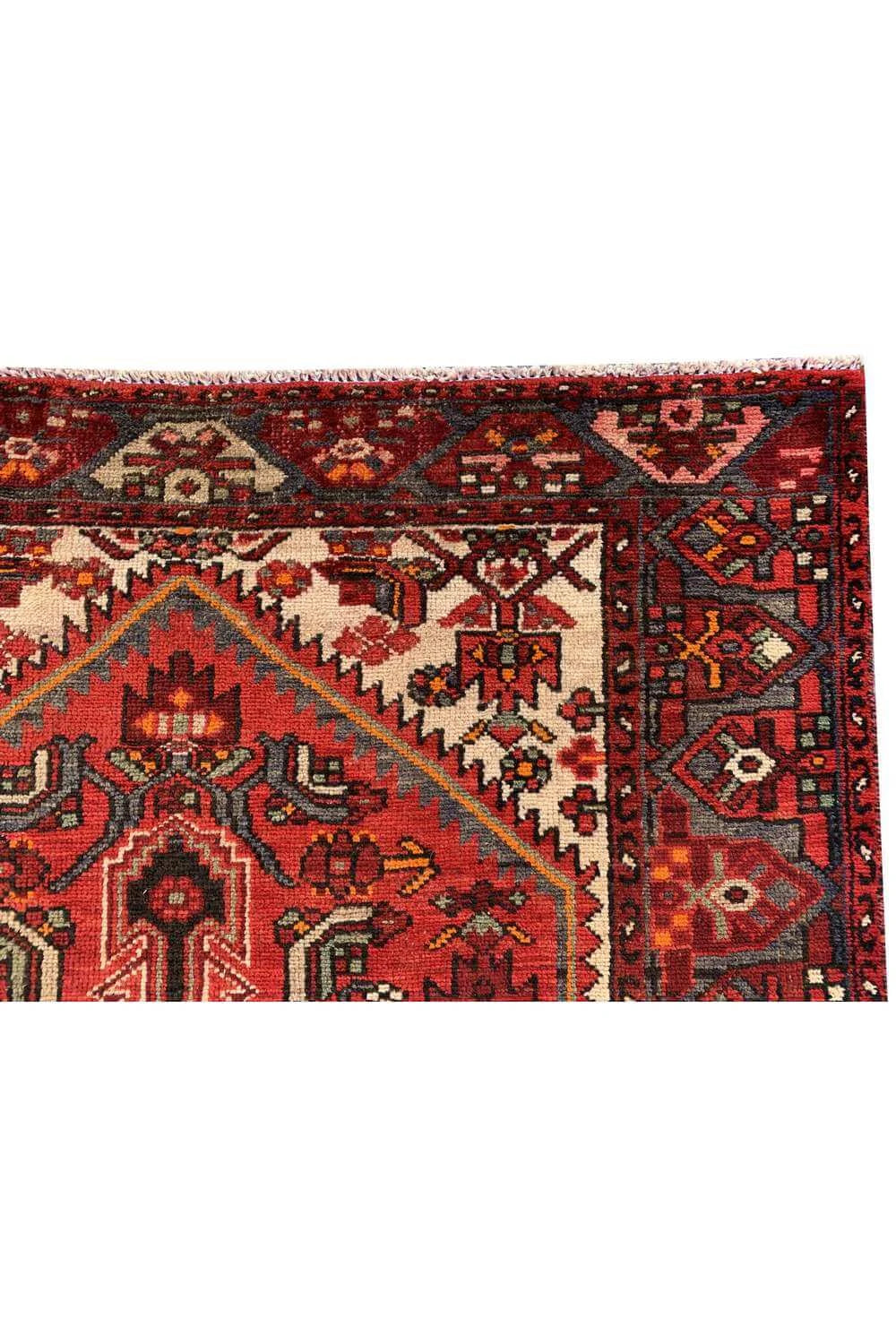 Amazing Hand Knotted Vintage Hamidoun Wool Area Rug 6.6 x 4.2 Ft