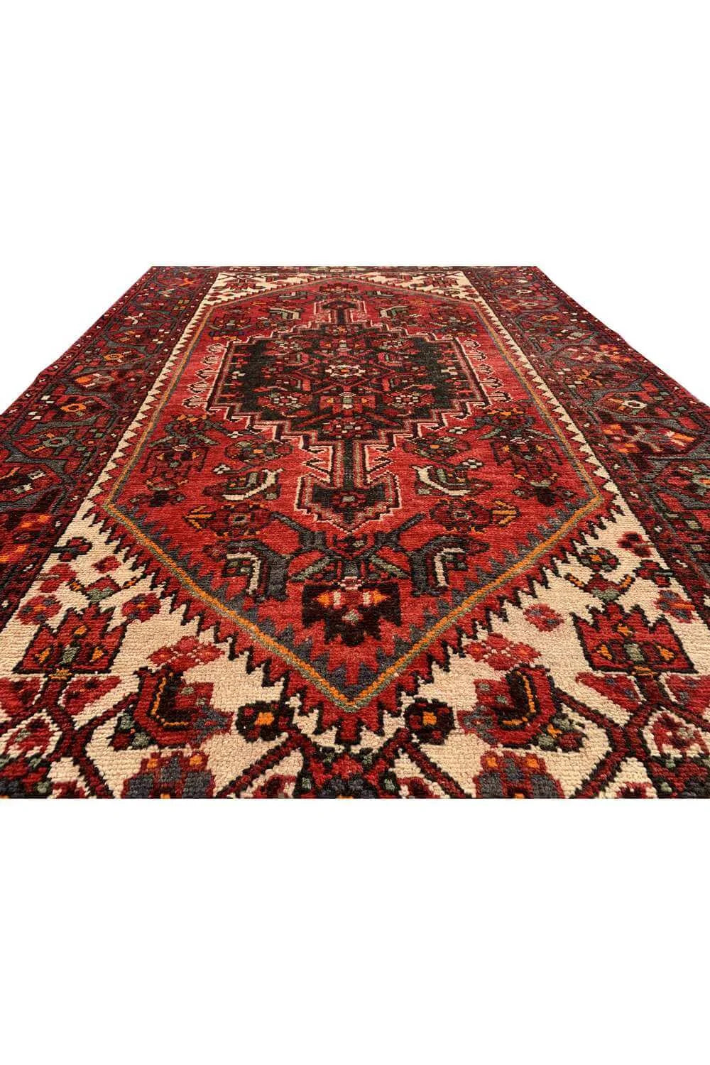 Amazing Hand Knotted Vintage Hamidoun Wool Area Rug 6.6 x 4.2 Ft
