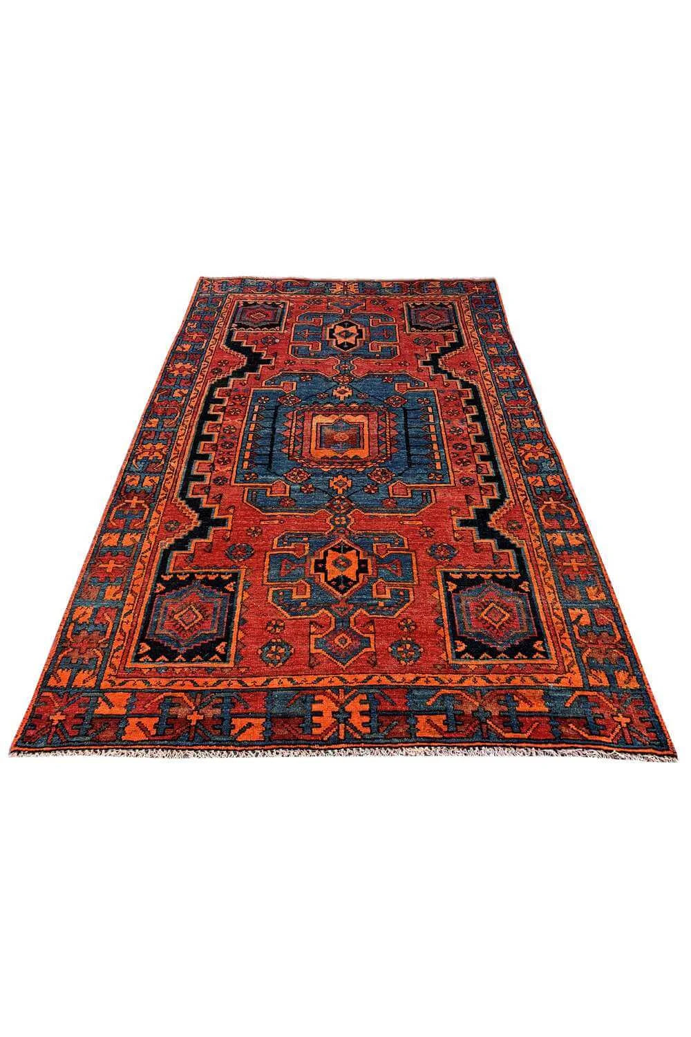 Amazing Hand Knotted Antique Wiss Hamidoun Wool Area Rug 5.10 x 3.10 Ft