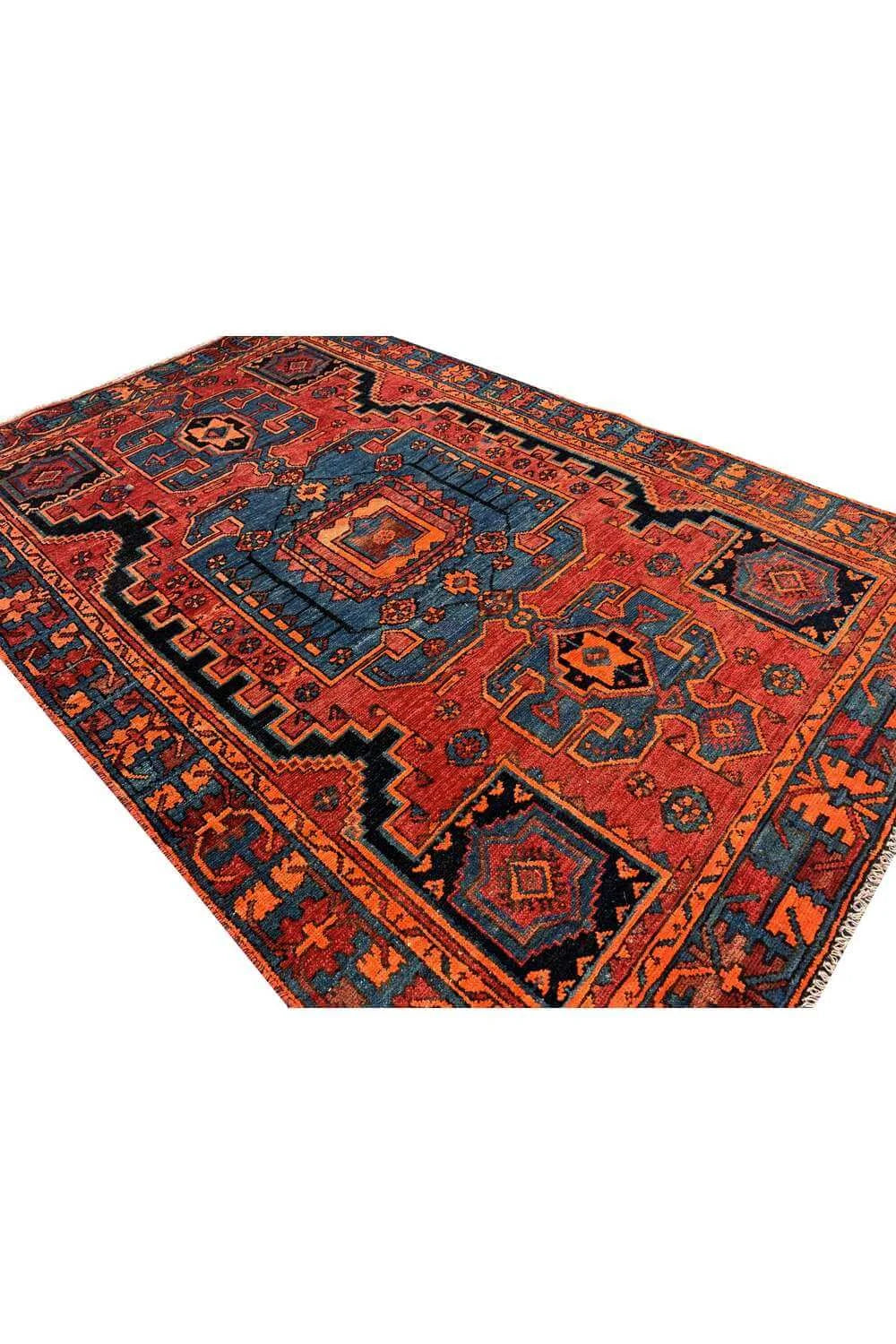 Amazing Hand Knotted Antique Wiss Hamidoun Wool Area Rug 5.10 x 3.10 Ft