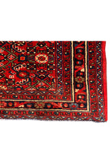 Authentic Hand Knotted Vintage Hamidoun Wool Area Runner Rug 16.2 x 3.5 Ft