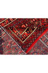 Authentic Hand Knotted Vintage Hamidoun Wool Area Runner Rug 16.2 x 3.5 Ft