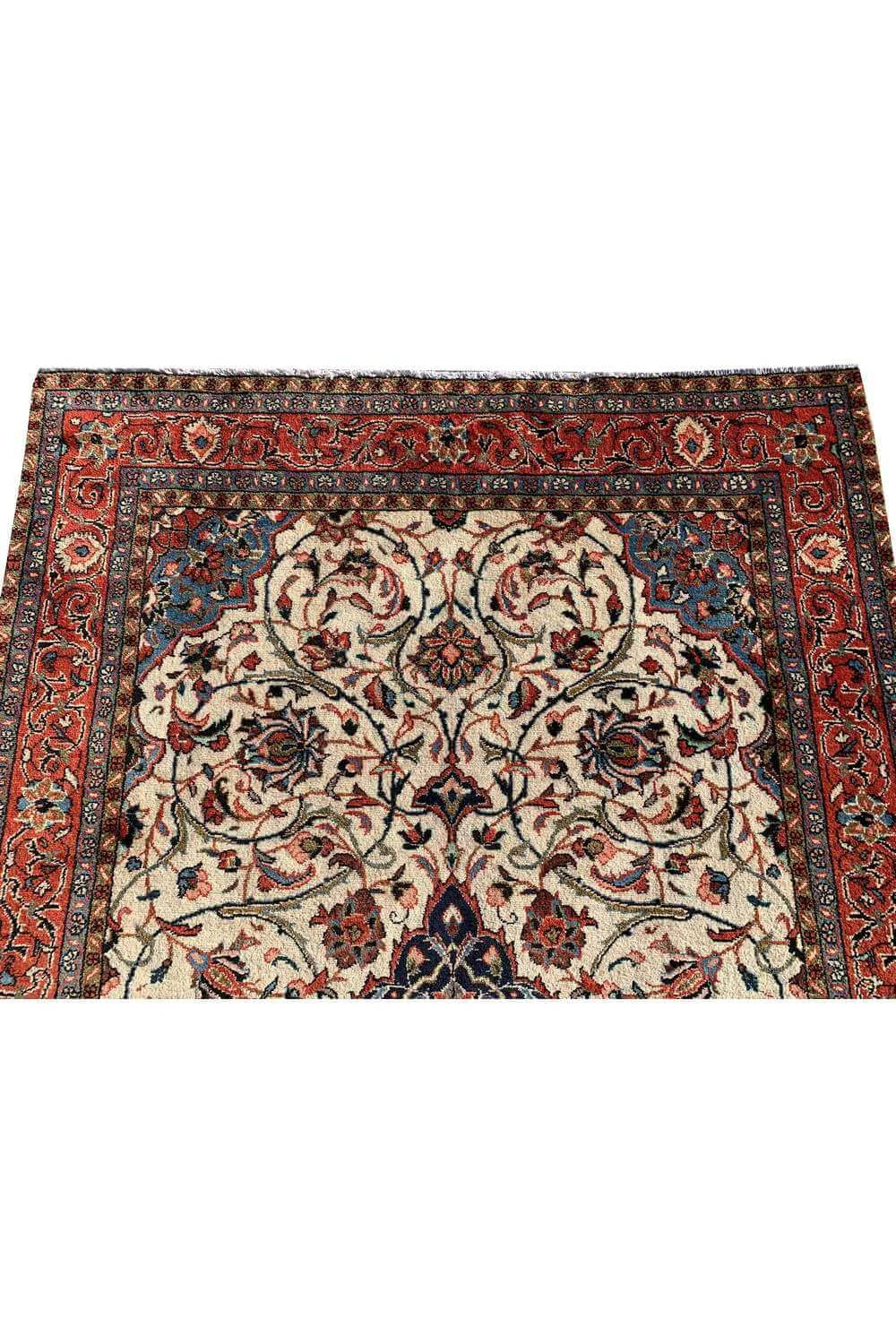 Amazing Hand Knotted Vintage Tabreez Wool Area Rug 6.8 x 4.4 Ft