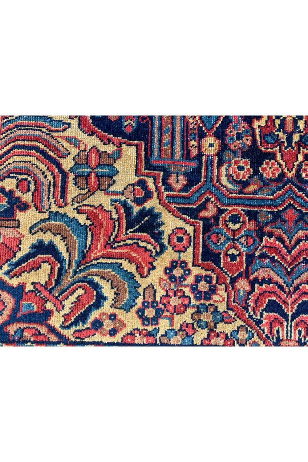 Amazing Hand Knotted Antique Hareez Wool Area Rug 6.8 x 4.2 Ft